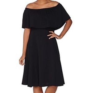 Off the shoulder dress by Isaac Mizrahi Live